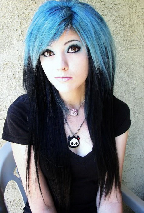 Black and blue hairstyles