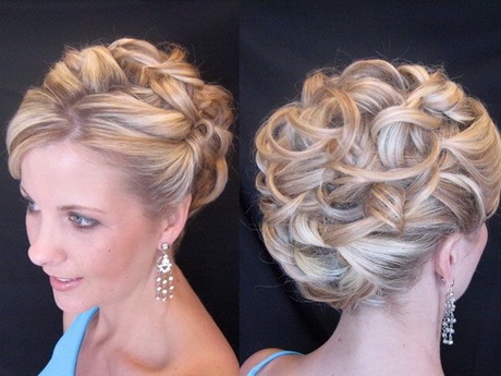 Curly updo hairstyles for weddings