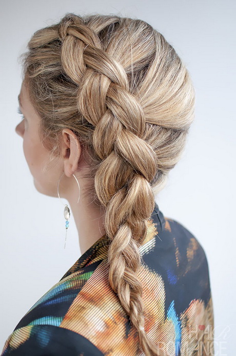 Dutch braid hairstyles