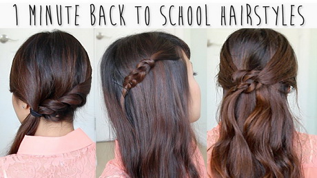 Easy hairstyles for long hair for school