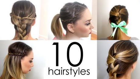 Fast and easy hairstyles