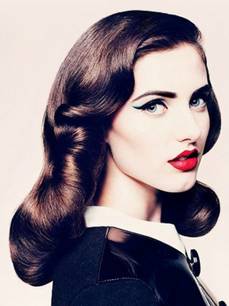 Fifties hairstyles for long hair