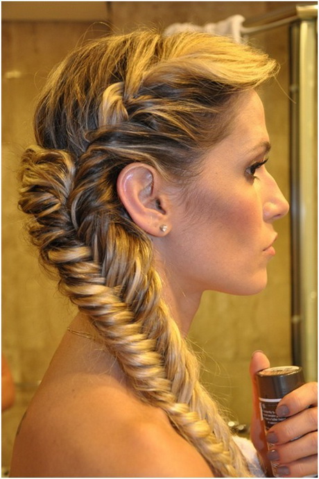 Fishtail braid hairstyles