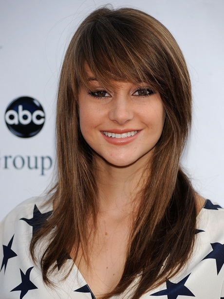 Fringe hairstyles for long hair