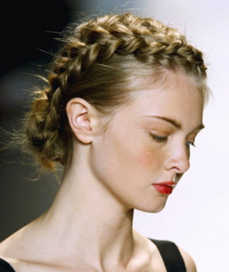 Front braid hairstyle