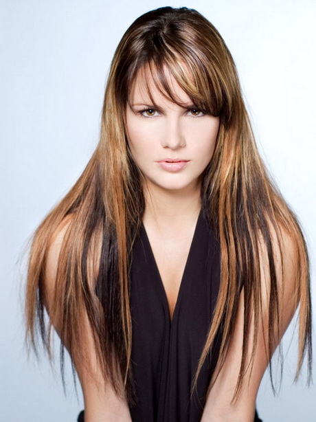Hairstyle for long straight hair