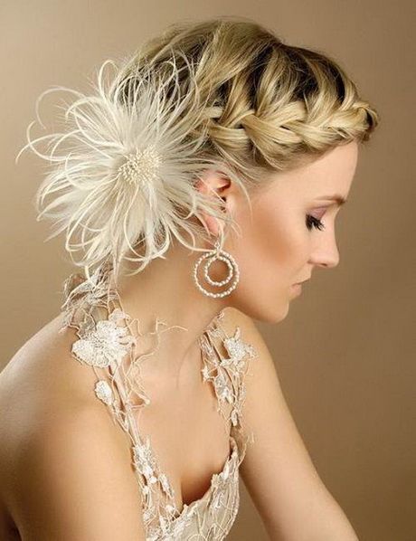 Hairstyles for short hair for weddings