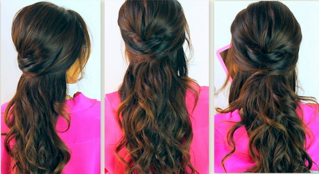 Half up curly hairstyles half-up-curly-hairstyles-65-9