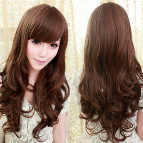 Korean curly hairstyle