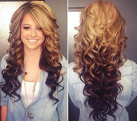 Long and curly hairstyles