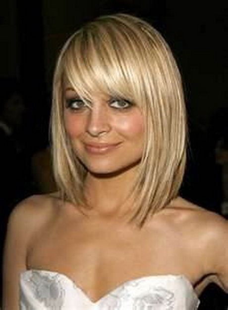 Medium hairstyles with bangs and layers