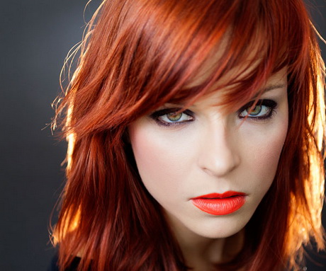 Medium red hairstyles