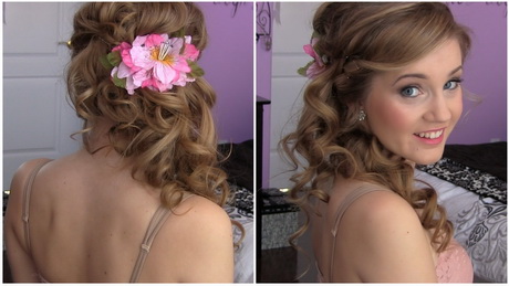 Prom hairstyles for long hair to the side