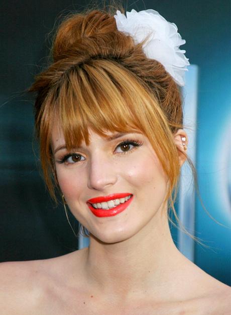 Prom hairstyles with bangs