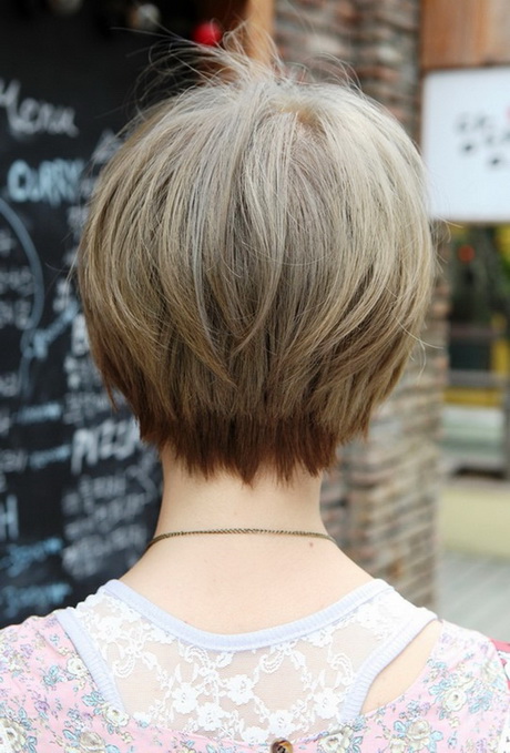 Short haircuts from the back view