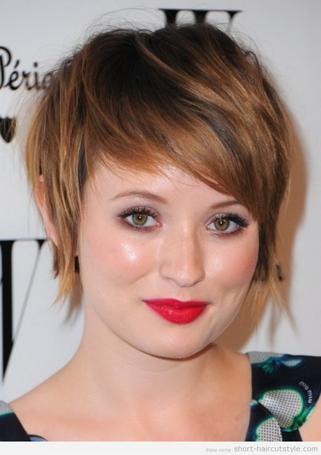 Short hairstyle round face