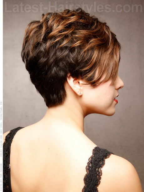 Short hairstyles back view