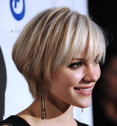 Short hairstyles with bangs for women