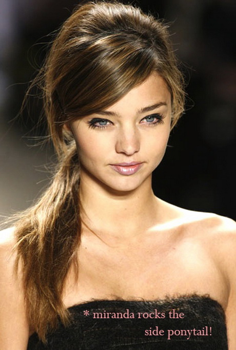 Side fringe hairstyles for long hair