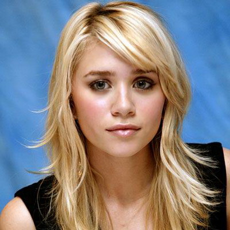 Side fringe hairstyles for long hair