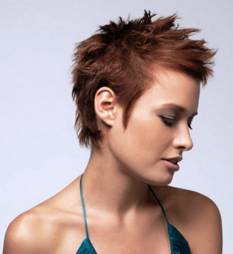 Spiky short hairstyles for women