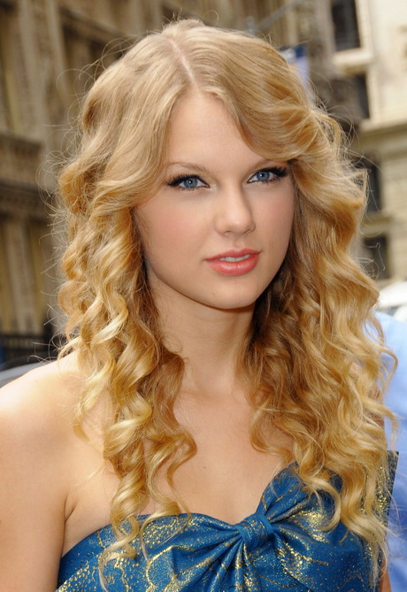 Straight and curly hairstyles