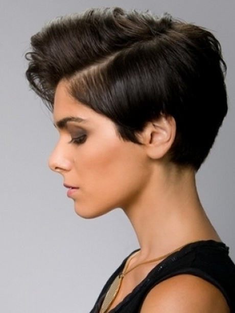 Women with short haircuts