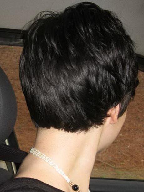 Back view of pixie haircut
