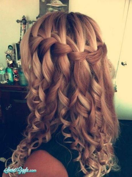 Braids and curls hairstyles