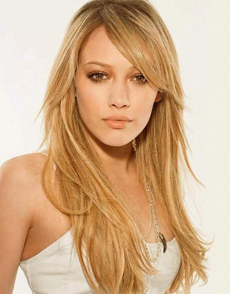 Haircuts for long hair with side bangs
