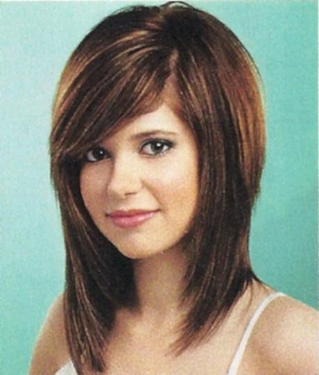 Layered haircuts for long hair with side bangs