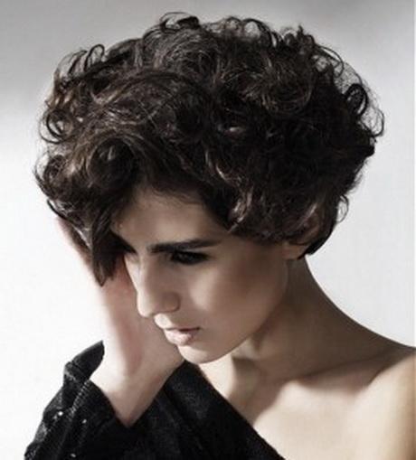 Layered short curly hairstyles