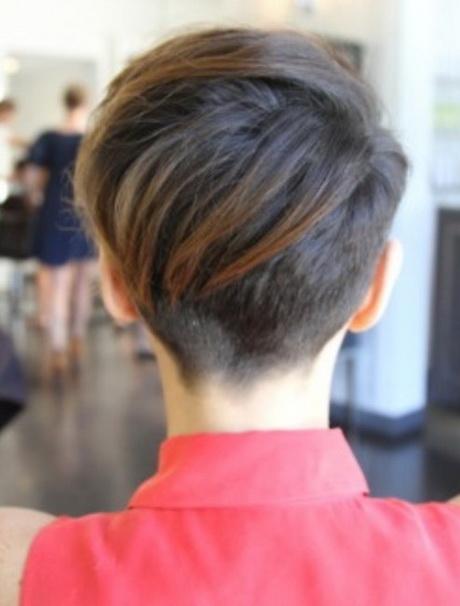 Pixie haircut from the back