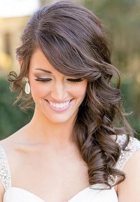 Wedding hairstyles to the side