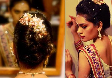 Bridal hairstyle for indian wedding