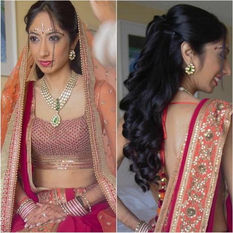 Bridal hairstyles indian wedding