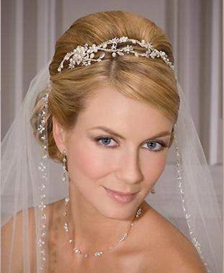 Bridal hairstyles with tiara