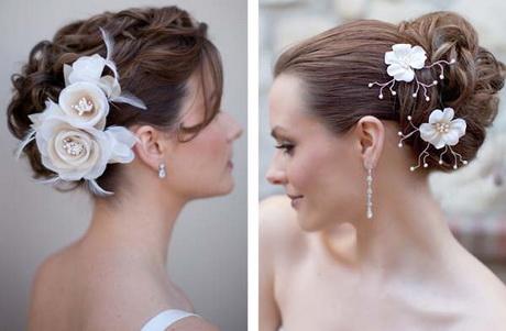 Wedding flower hair clips
