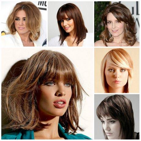 Medium length haircuts with bangs 2019 medium-length-haircuts-with-bangs-2019-03_5