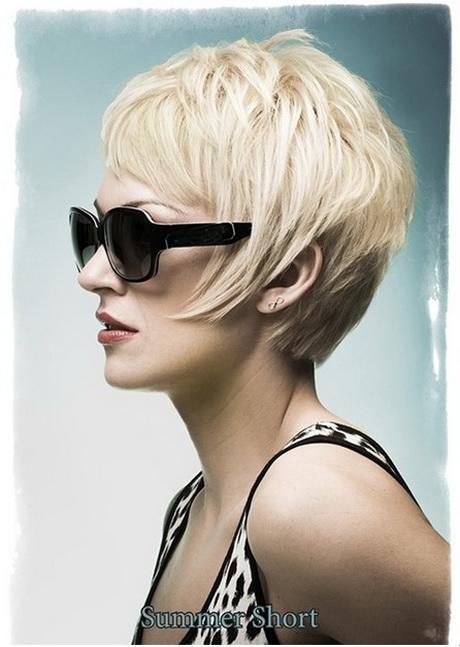 Short hairstyles with long layers on top
