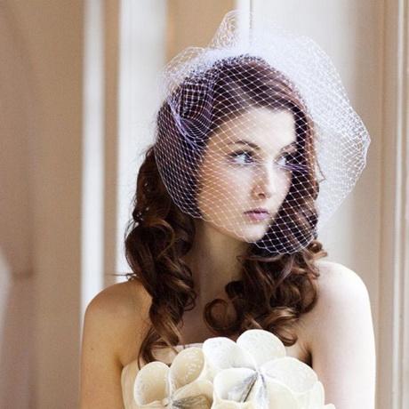 Wedding hair birdcage veil wedding-hair-birdcage-veil-30_2