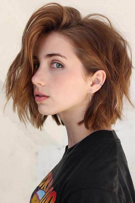Best short hair for round face 2021 best-short-hair-for-round-face-2021-55