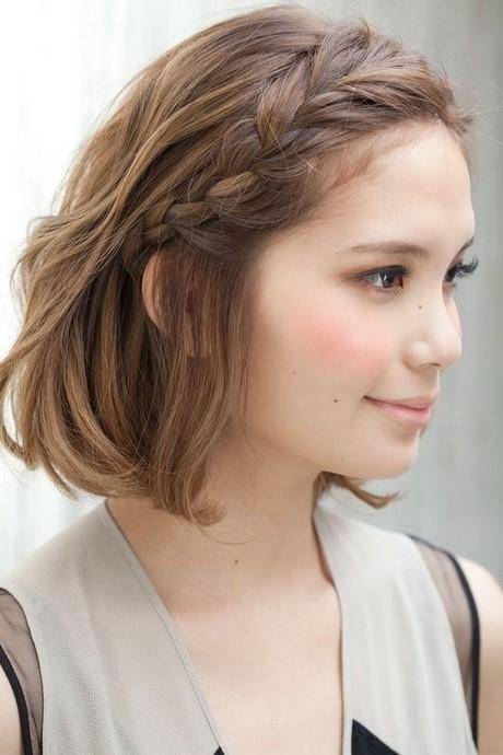 A hairstyle for short hair