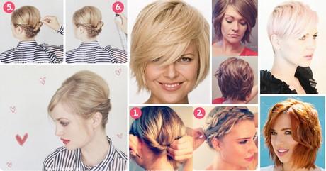 Home hairstyles for short hair
