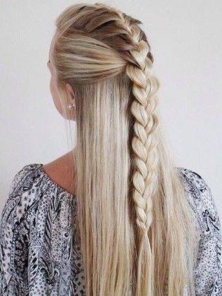Long hair braids