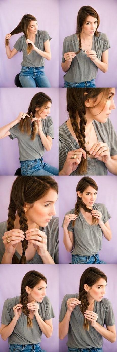 Making braids in hair
