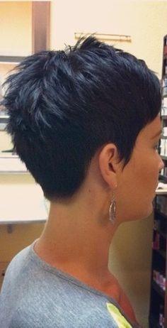 Short pixie haircuts back view