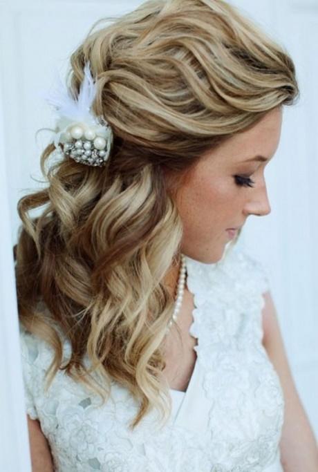 Half up half down bridal hair