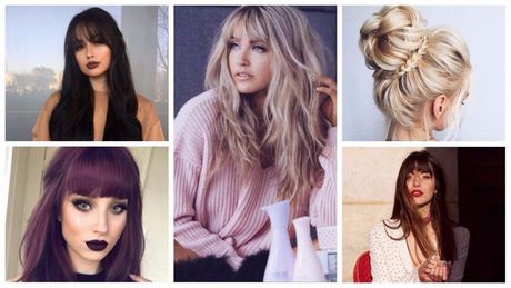 Bangs for long hair 2019