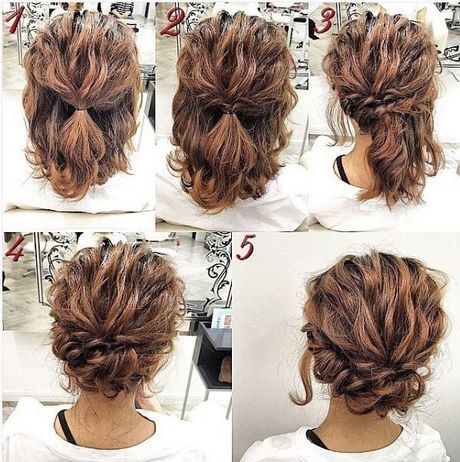 Cute and easy updos for short hair